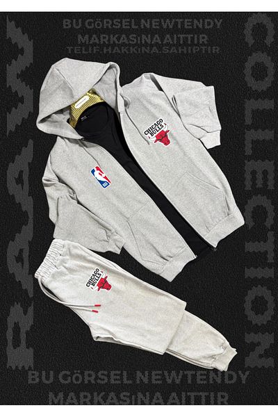 Minikelya Chigago Bulls Team Sweat Tracksuit for Fans Combine Set 2 Items