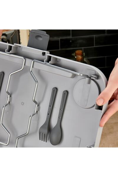 bigmate Portatif Katlanır Piknik Seti 25lt Silikon Sepetli Masalı Piknik Sepeti