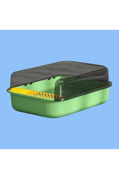 ABYZ Litiera pentru pisici, dimensiuni 50,5x34,5x18,5cm, culoare Verde Deschis