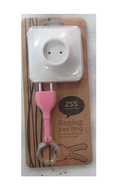 Generic Keychain - Electric Key Shape - Pink