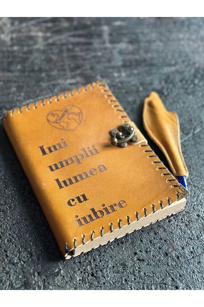 zarif atölye Umplii Rumence Design Leather Notebook