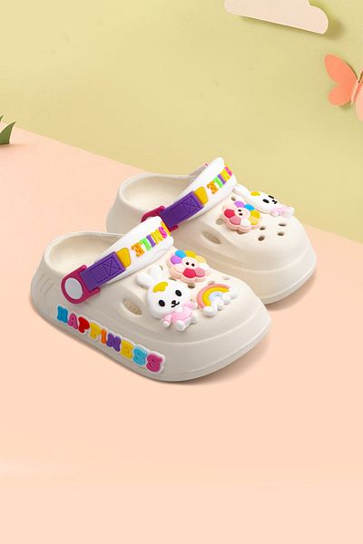 Melek Tuna Girls' Anti-Slip Sandals Slippers, Children's Cross Slippers, Baby Slippers, Children's Pool Slippers,