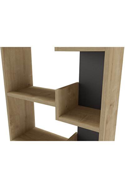 Mourah Home Oppa 4-Tier Bookcase – Modern Floor Cabinet & Display Book Shelf for Living Room/Bedroom