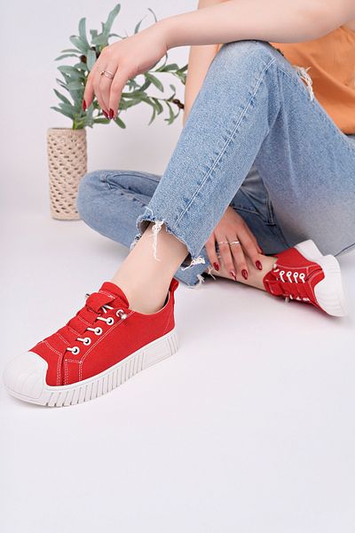 pasyone Red Women's Sneaker Casual Shoes