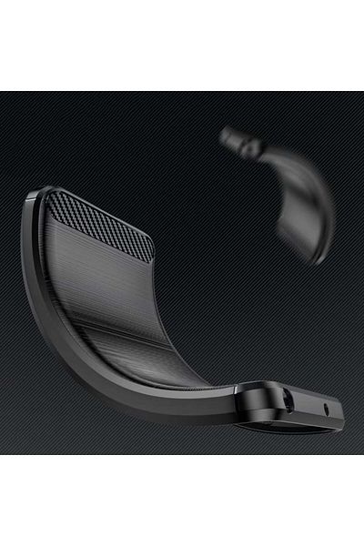 SKYDDAR INNOVATION Case for iPhone 16e, Carbon Silicone, Slim, with Carbon Fiber texture, Black, set with sticker