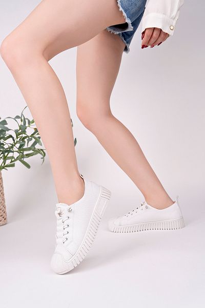 pasyone White Women's Sneaker Casual Shoes