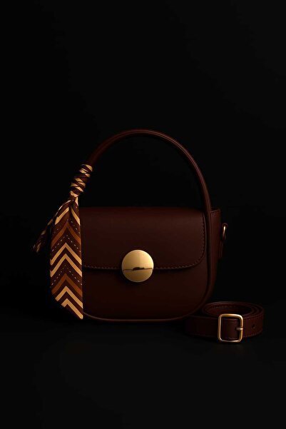 ROYAL LADYS حقيبة كروس نسائية يومية من الجلد الصناعي – أحمر كلاريت، وشاح هدية...