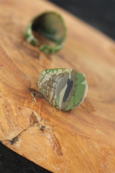 Skygo Camouflage Pattern Adjustable Men's Ring - Tj-Ey273-Ks