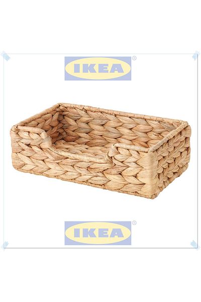 IKEA Cıssan Wicker Napkin Holder, Water Hyacinth, 22X13 cm