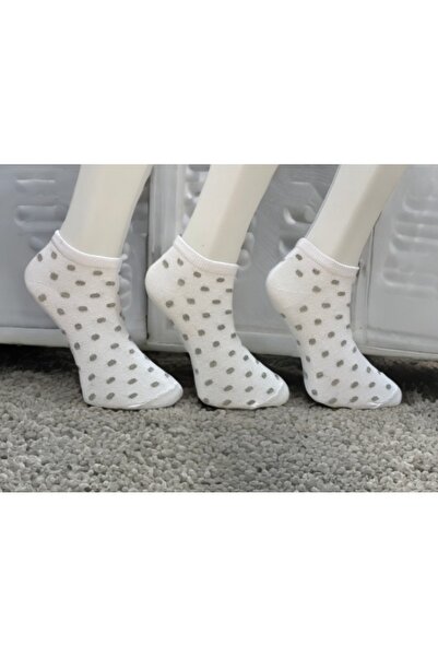 LAV SOCKS 3 Pack Polka Dot Women's Short Socks