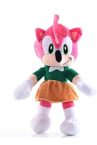 KAZUKO Sonic Plush 11" Amy Rose Hedgehog Toy - Classic Hedgehog Plush Doll - Amy Plush Figure - Children's