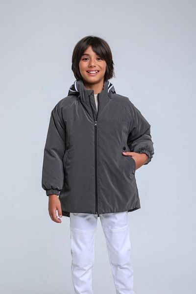 HAUSEkids 7-14 Years Jack Premium Novva Boy's Coat-Space Gray