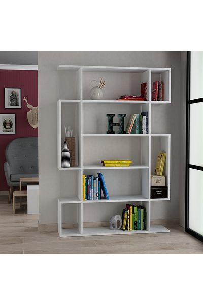 Mourah Home Mito 6-Tier Bookcase – Floor Cabinet & Display Book Shelf for Living Room/Bedroom