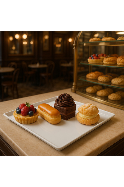 Veliday Melamin Pastane Sunum Tabağı - 35*35cm-h:2cm Sunum Tabağı - Kaliteli ...