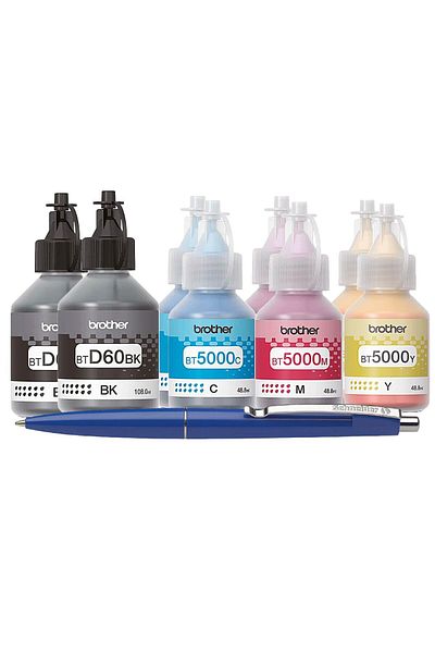 Brother Set Flacon Cerneala Brother Original 2xBTD60BK 2xBT5000C 2xBT5000M 2xBT5000Y, Pix Schneider