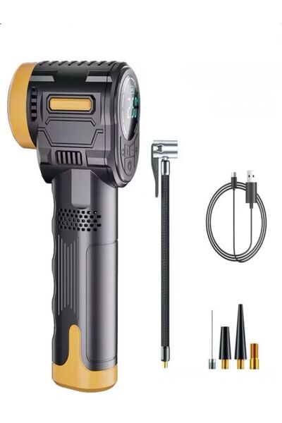 DEANB 3600mAh 150PSI LCD Ekranlı Hava Kompresörü | Araç, Motosiklet, Scooter,...