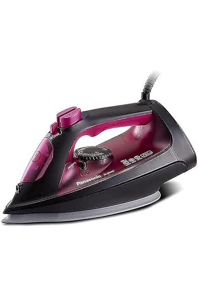 PANASONIC Steam Iron 2300W with Ceramic Soleplate, Power Shot and Anti-Calcium Technology, Pink, Model NI-U400