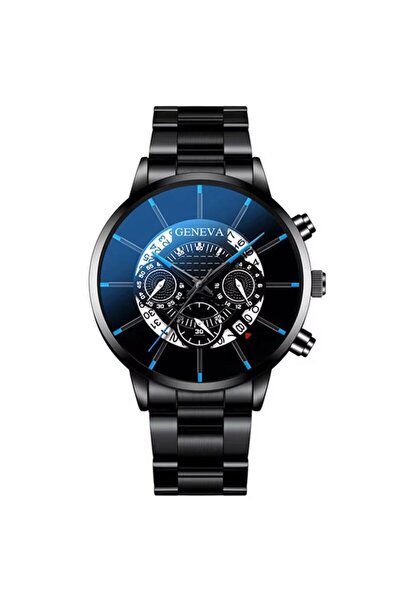 REDz Accessories Ceas Quantum Geneva, bărbătesc, calendar, curea clasică, met...