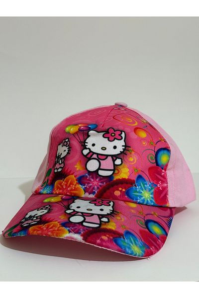 NO BRAND Girl's Pink Hat – Colorful Printed Character Themed