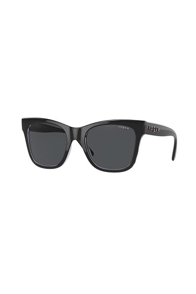 Vogue Woman Cat Eye Sunglasses- Vo 5428s - Lense Size:51mm - Top Black/serigraphy