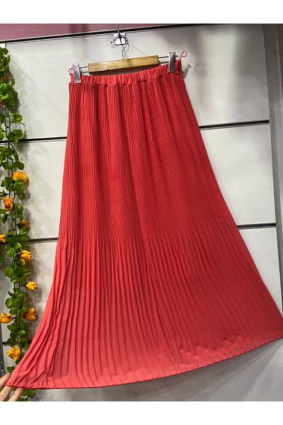 edu collection Pleated Chiffon Skirt