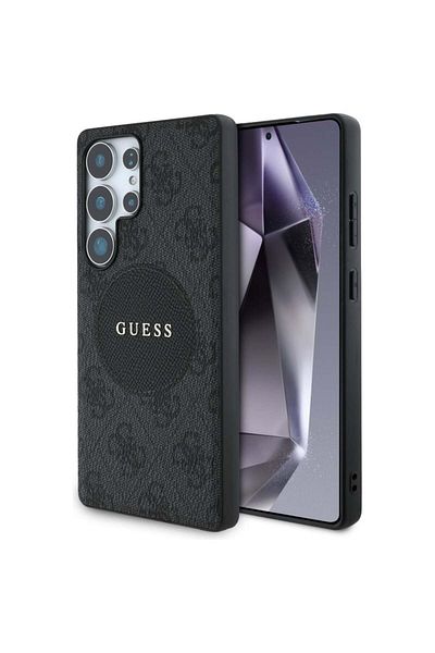 Guess Case For Samsung Galaxy S25 Ultra, Circle Classic Logo Magsafe, , Black