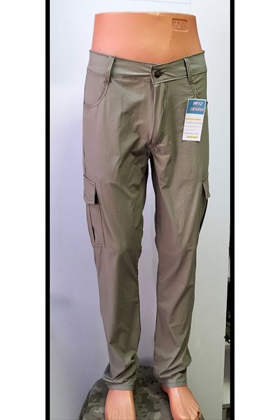 BeyzDenim Sweet Khaki Super Micro En Lycra Length Lycra Ultra-Light Water Repellent Slim Plus Size Pants