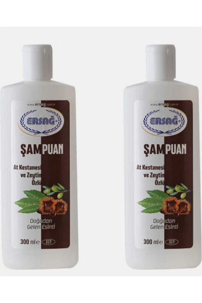 Ersağ Horseman and Olive Extract Shampoo 300 ml 2 Pcs
