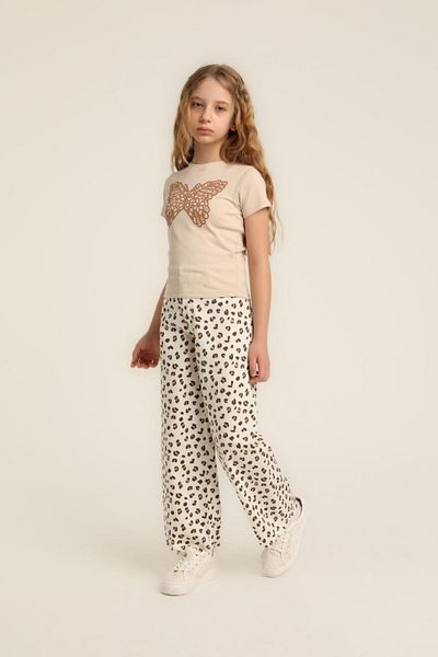 HAUSEkids 5-14 Years Old Butterfly Leo Girl's Suit-Latte