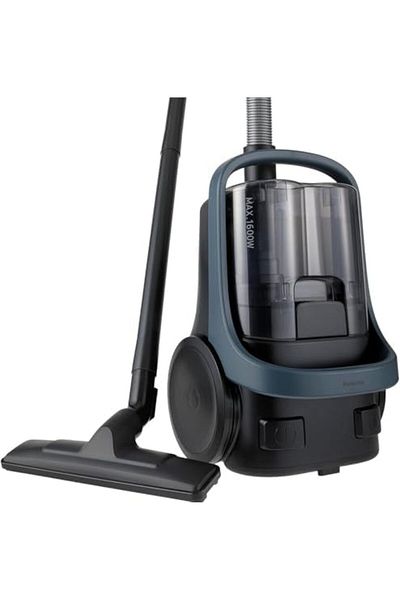 PANASONIC Bagless Canister Vacuum Cleaner 1600W High Suction Power, Washable Filter, and Dust Box with 1-Year