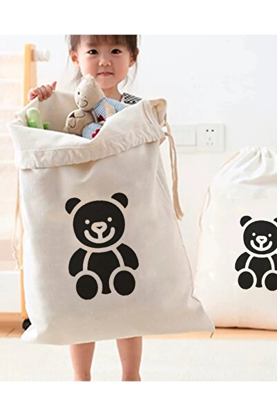 ÇANTAPAK حقيبة تنظيم عملاقة للأطفال من القطن 100% من كانتاباك قابلة للغسل - م...