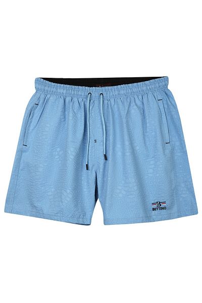 tambattal Men's Plus Size Swim Shorts Seersucker Printed