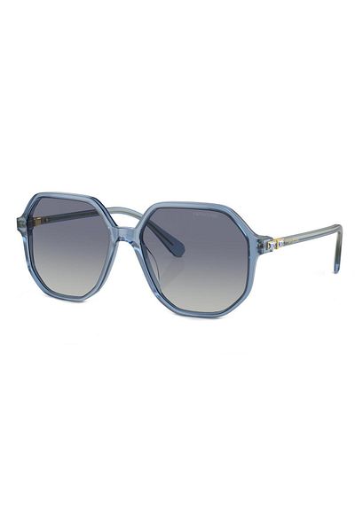 Swarovski Woman Irregular Sunglasses- Sk 6003 - Lense Size:57mm - Opaline Blue