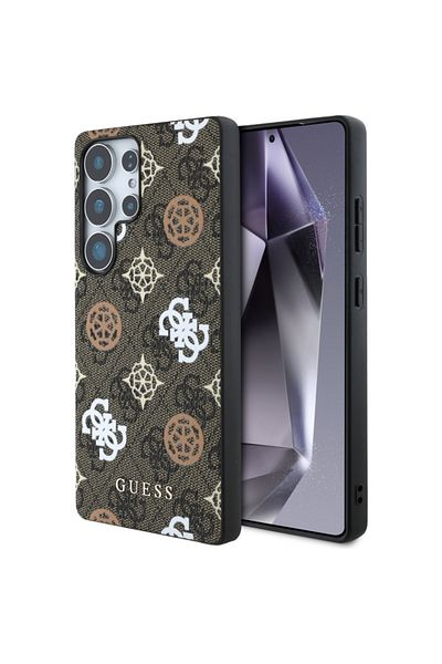 Guess Case for Samsung Galaxy S25 Ultra, Guess, Hardcase Peony, Brown