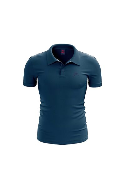 raru Πόλο T-Shirt PIUS INDIGO