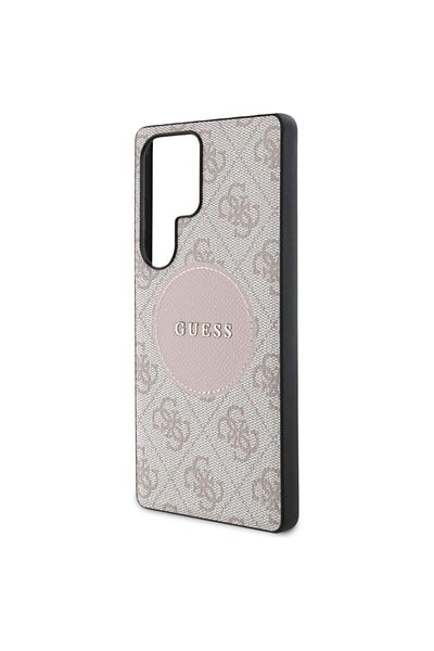 Guess Case for Samsung Galaxy S25 Ultra, Circle Classic Logo MagSafe, Guess, Pink