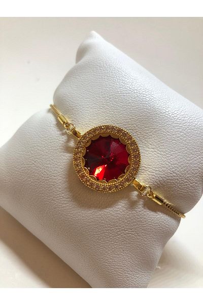 Judas Takı Zircon Stone Bezel Elevator Bracelet
