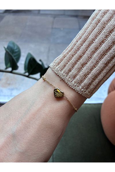 Miltonia Heart Steel Bracelet