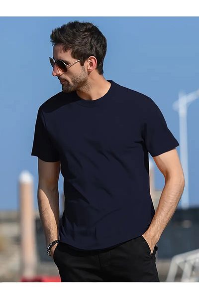 BRLKN Μπλουζάκι από 100% οργανικό βαμβάκι με χοντρή υφή Comfort Crew Neck