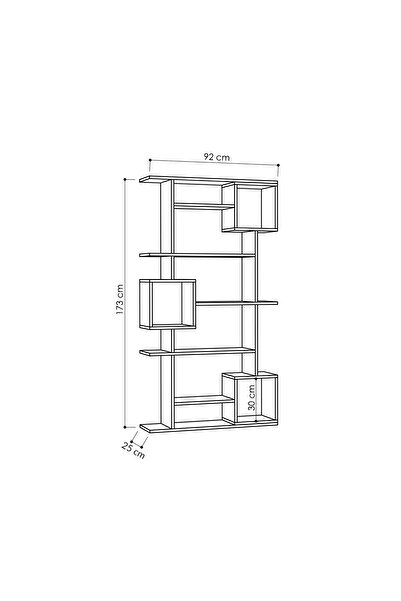 Mourah Home Soto 7-Tier Bookcase – Modern Floor Cabinet & Display Book Shelf for Living Room/Bedroom
