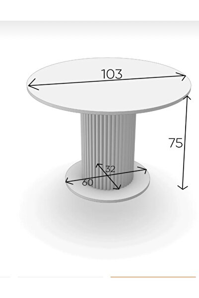 moka park avm Antoryum dekoratif şık yuvarlak tasarım mutfak masası yemek masası ahşap ayaklı