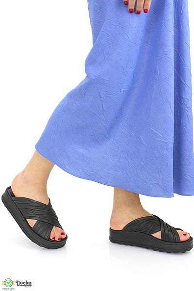 Mammamia Women's Daily Orthopedic Thick Sole Genuine Leather Slippers M26Ys1430