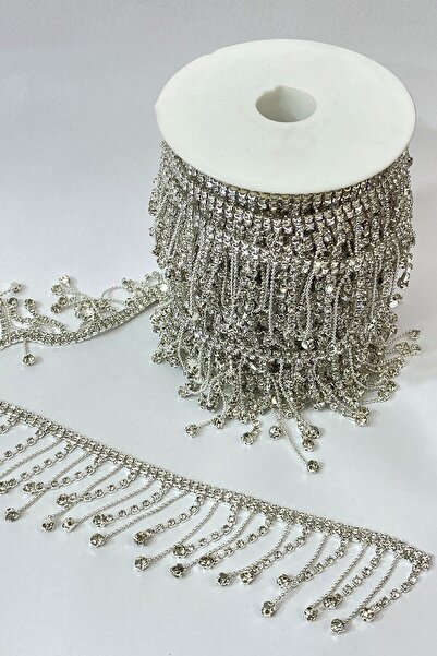 Limelia Zincir Taşlı Püsküllü Şerit 1 mt