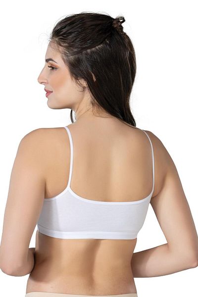 Emay Μπουστάκι WHITE MI Emay 1425 Modal με βαμβακερό μαξιλαράκι