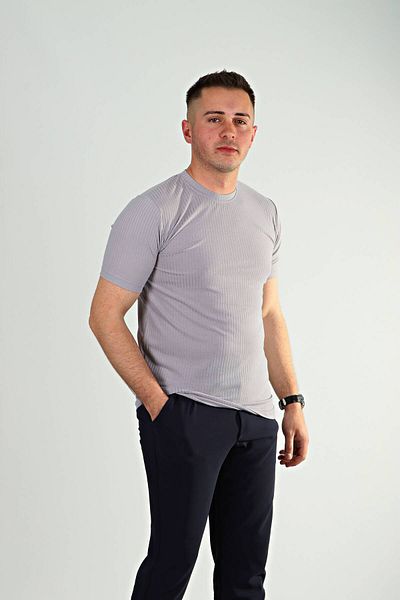 eg38 Reported Crew Neck T-Shirt Gray
