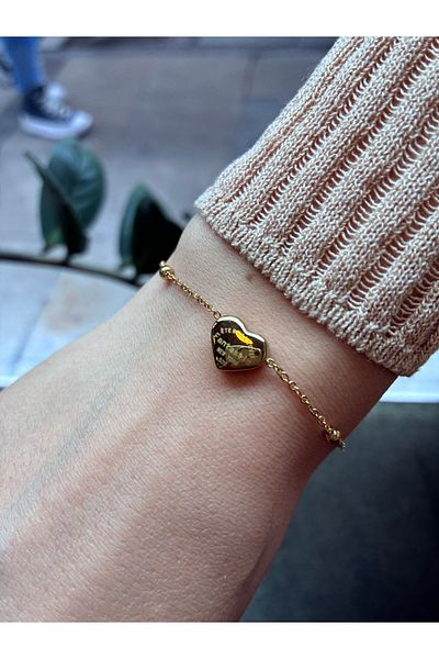 Miltonia Heart Steel Bracelet