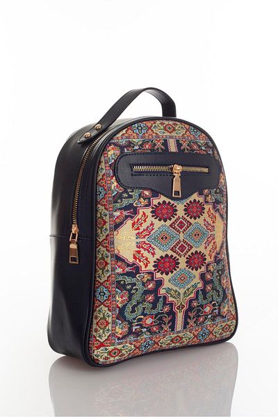 MODA Ethnic Woven Patterned Leather Women's Backpack