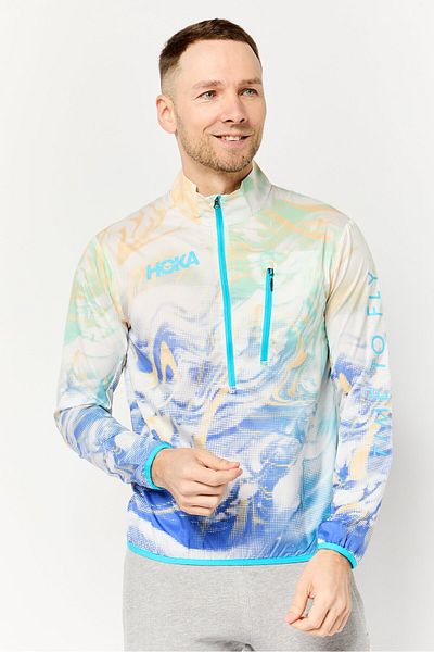 hoka Men Sportswear Fit Long Sleeves Training Jacket, Multicolor