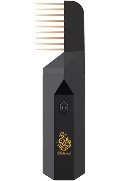 Bukhoor مبخرة شعر كهربائية محمولة مع منفذ USB - أسود