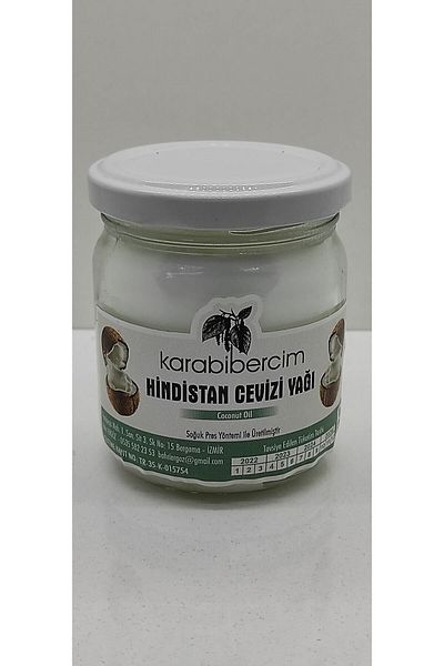 karabibercim baharatçı bahri Cold Pressed Cold Press Coconut Oil 210 Ml